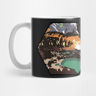 Zion National Park Subway Slot Canyon Sticker Mug